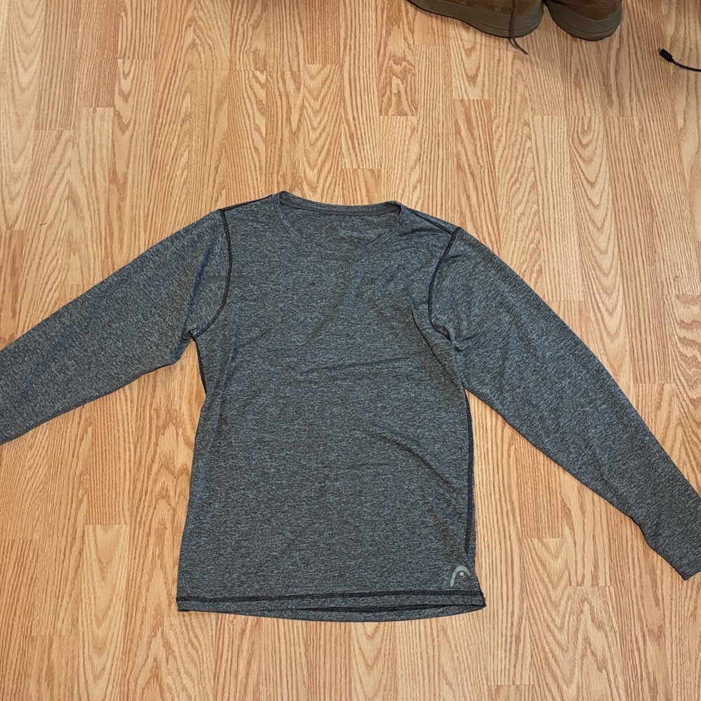 Head Men's Long Sleeve Heather Gray Performance Tee